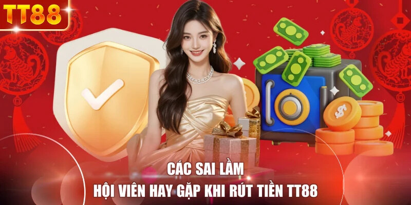 Các sai lầm hội viên hay gặp khi rút tiền TT88
