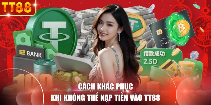 Cách khắc phục khi không thể nạp tiền vào TT88
