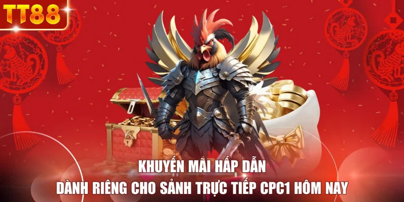 Khuyến mãi hấp dẫn dành riêng cho sảnh trực tiếp CPC1 hôm nay