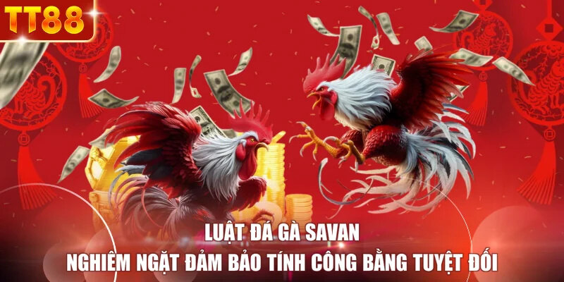 Luật đá gà Savan nghiêm ngặt đảm bảo tính công bằng tuyệt đối
