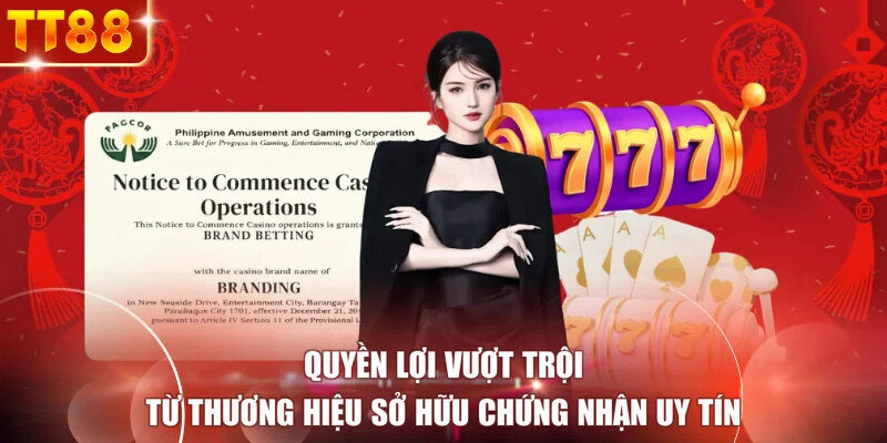 Quyền lợi vượt trội từ thương hiệu sở hữu chứng nhận uy tín