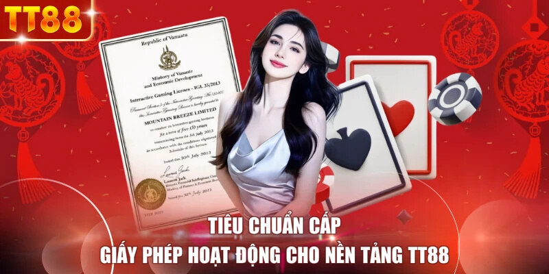 Tiêu chuẩn cấp giấy phép hoạt động cho nền tảng TT88
