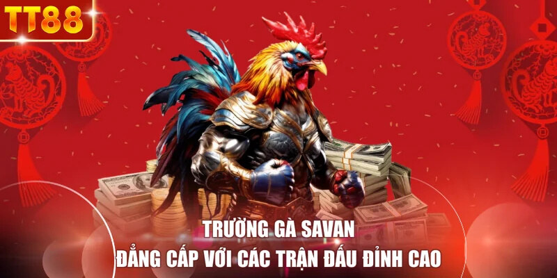 Trường gà Savan đẳng cấp với các trận đấu đỉnh cao